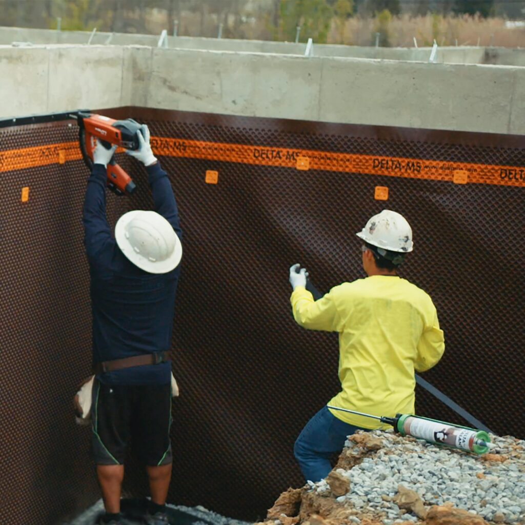 Exterior waterproof membrane installation Toronto