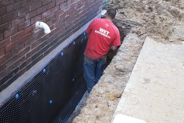 Interior basement drainage system GTA