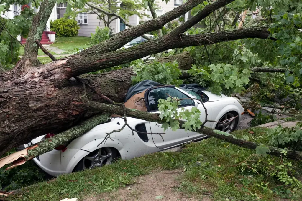Tree removal storm damage in Mississauga
